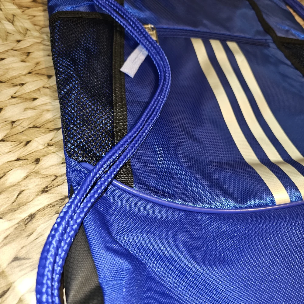 Adidas Blue Drawstring Bag
